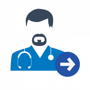 doctor with beard icon
